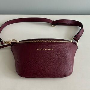 Poppy and peonies sidekick purse